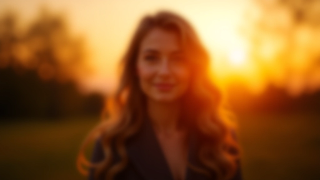 Person in reflektiver Pose bei Sonnenuntergang